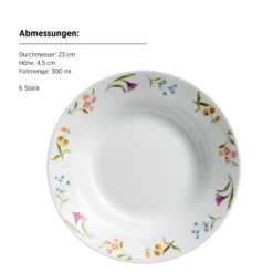 Teller-Set, Porzellan Zosma