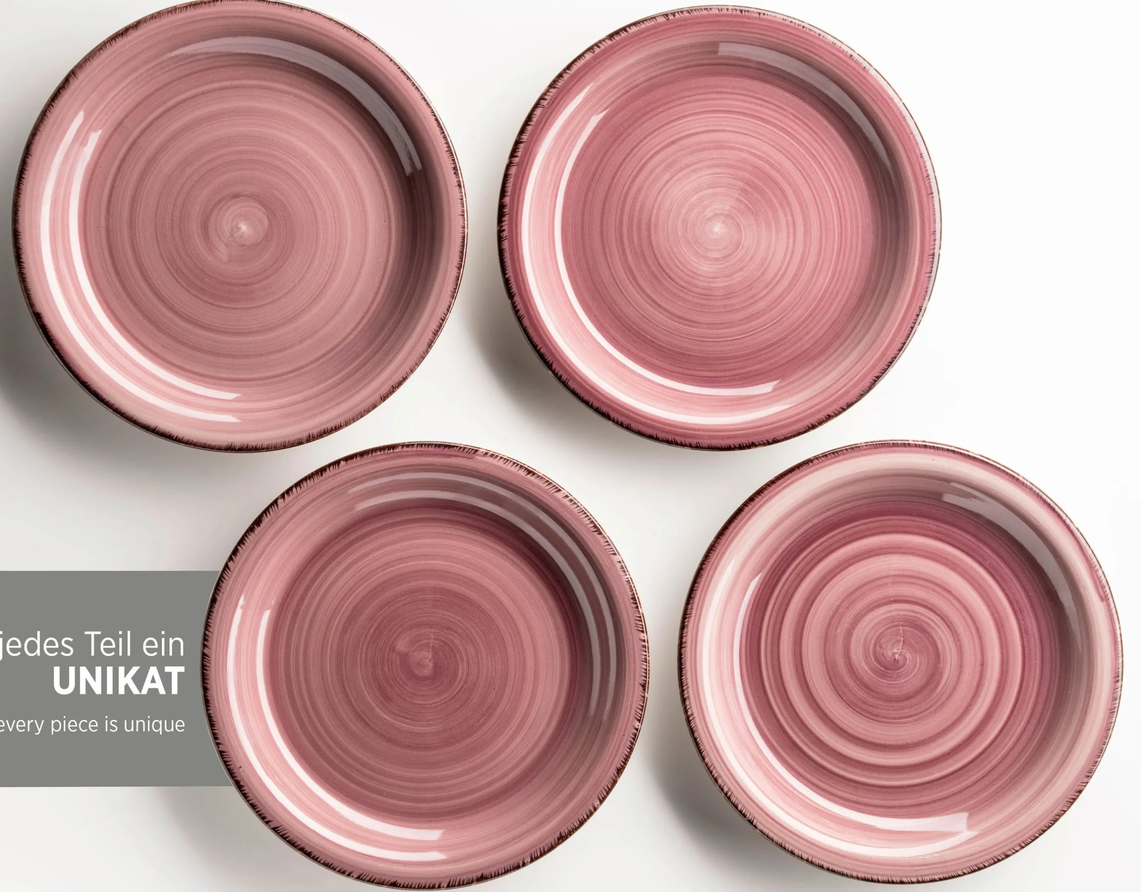 Teller-Set, Steingut Lumaca Berry