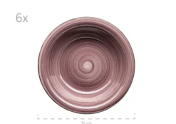 Teller-Set, Steingut Lumaca Berry