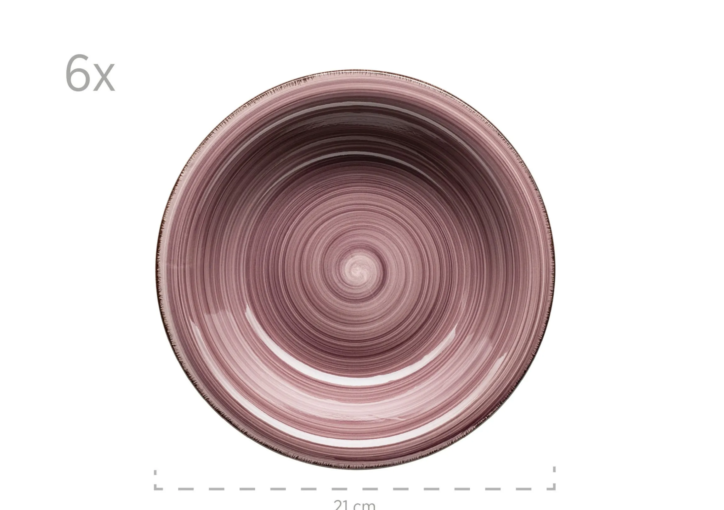 Teller-Set, Steingut Lumaca Berry