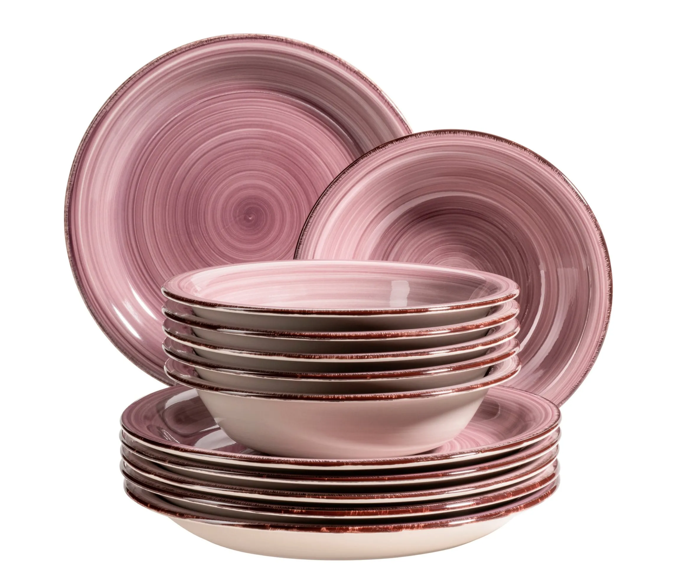 Teller-Set, Steingut Lumaca Berry