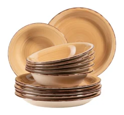 Teller-Set, Steingut Lumaca Laguna