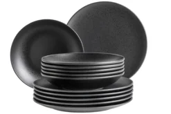 Teller Set, Steinzeug Essential