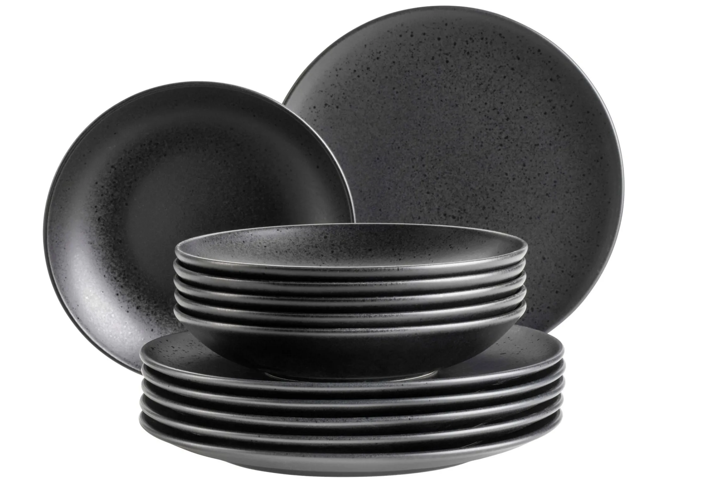 Teller Set, Steinzeug Essential