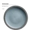 Teller Set, Steinzeug Ida Blau