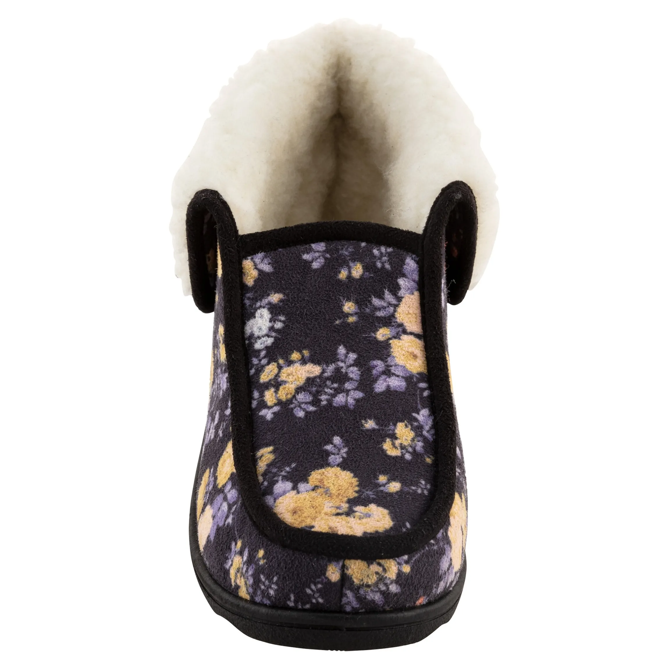 Thermo-Haussschuh "Blumen"