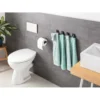 Toilettenrollenhalter „Premium Black“ + 4 gratis Handtuchhaken