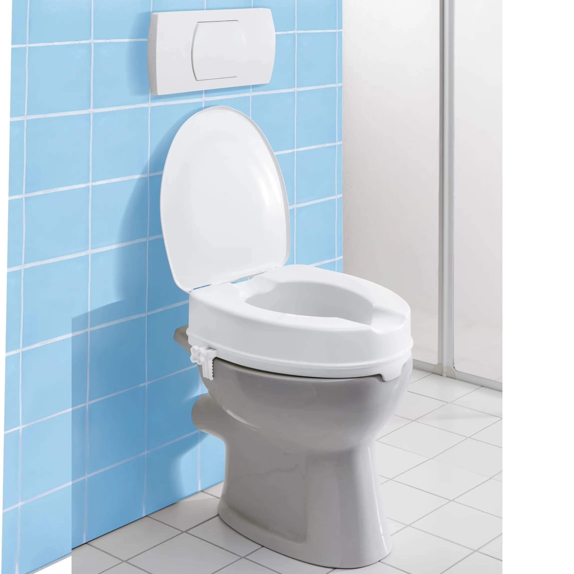 Toilettensitzerhöhung mit Deckel