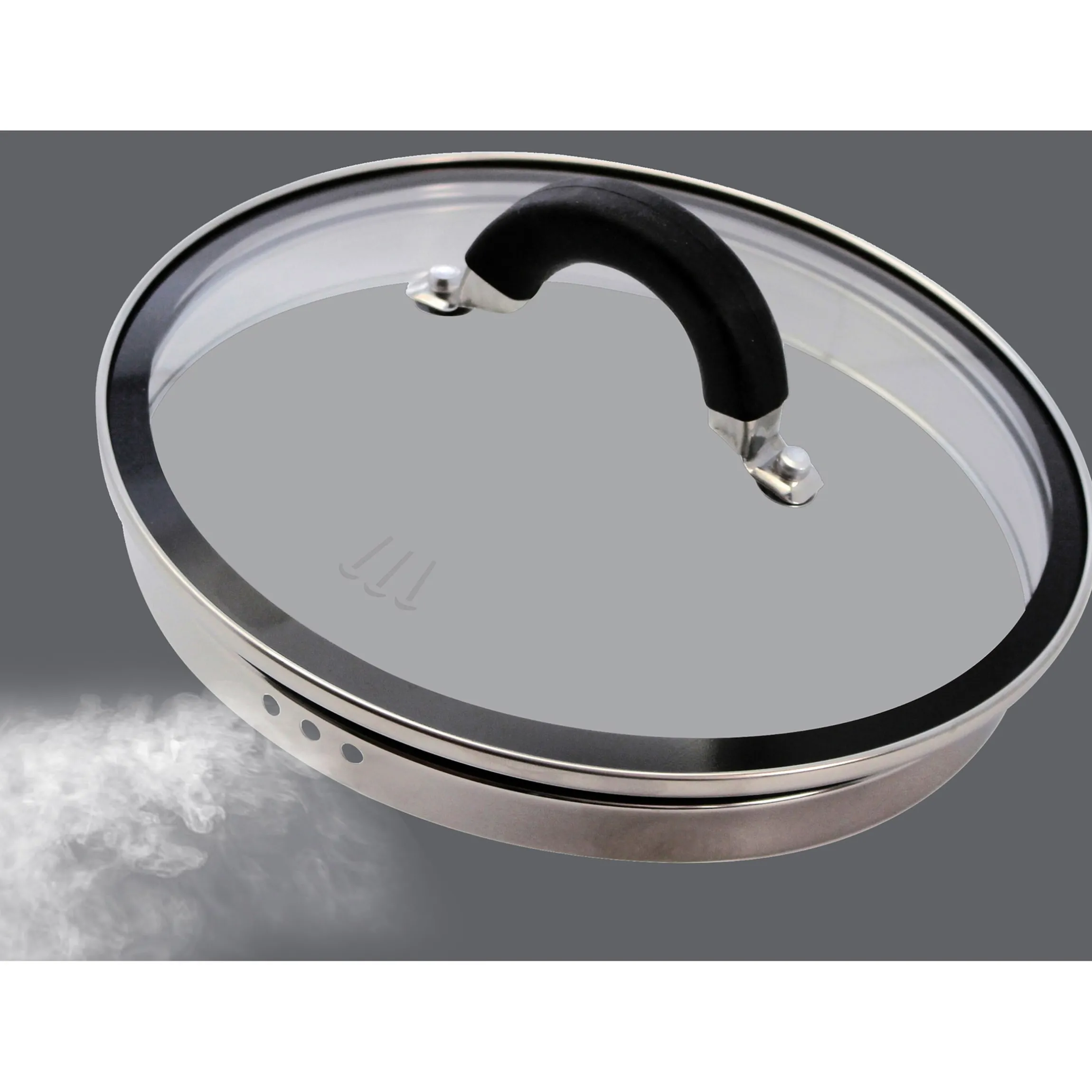 Topfset mit Abdampffunktion "Black Steam", 7-teilig