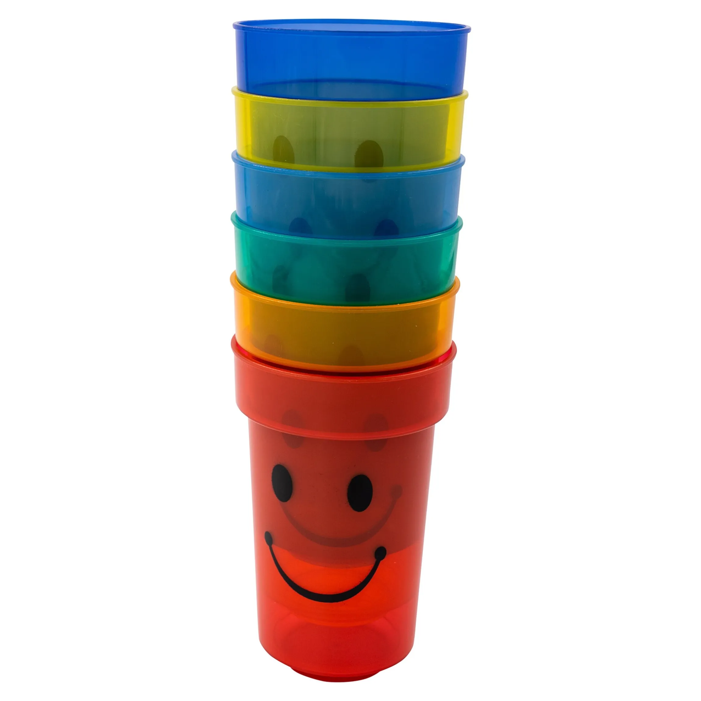 Trinkbecher-Set "Safety" mit Trinkhalm, 6 Stück