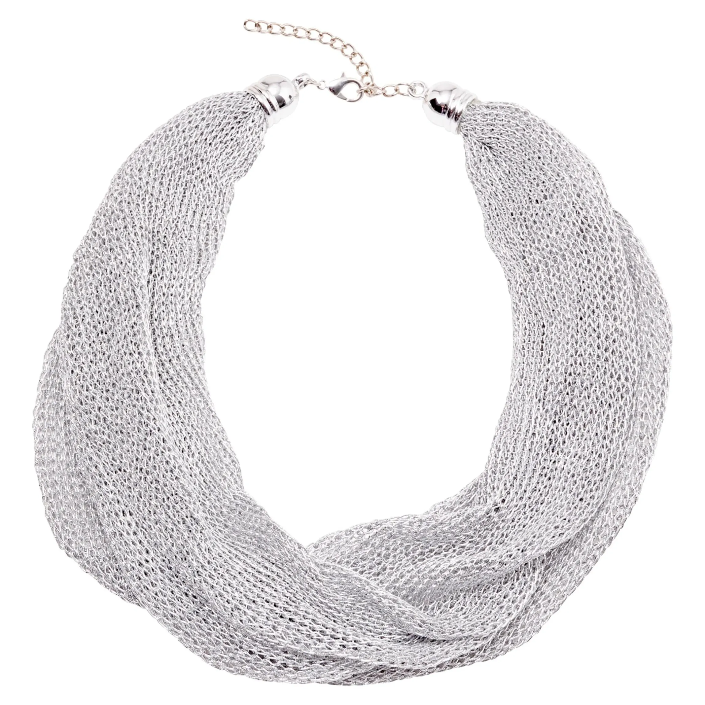 Tuch-Kette silber