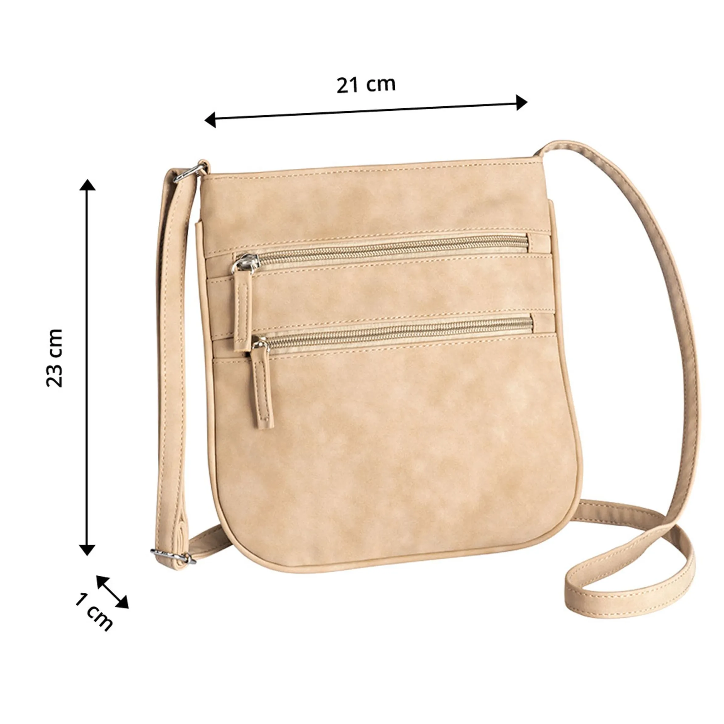 Umhängetasche "Ella" beige