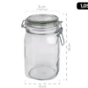 Vorratsglas-Set mit Deckel, Glas Gothika 7 x Einmachglas