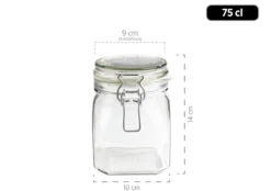 Vorratsglas-Set mit Deckel, Glas Gothika 7 x Einmachglas