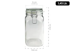 Vorratsglas-Set mit Deckel, Glas Gothika 7 x Einmachglas