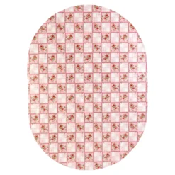 Wachstischtuch "Fleur" 160x220 cm, oval