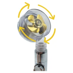 Wassersparender Duschkopf "Aquadon Eco Tornado" gold