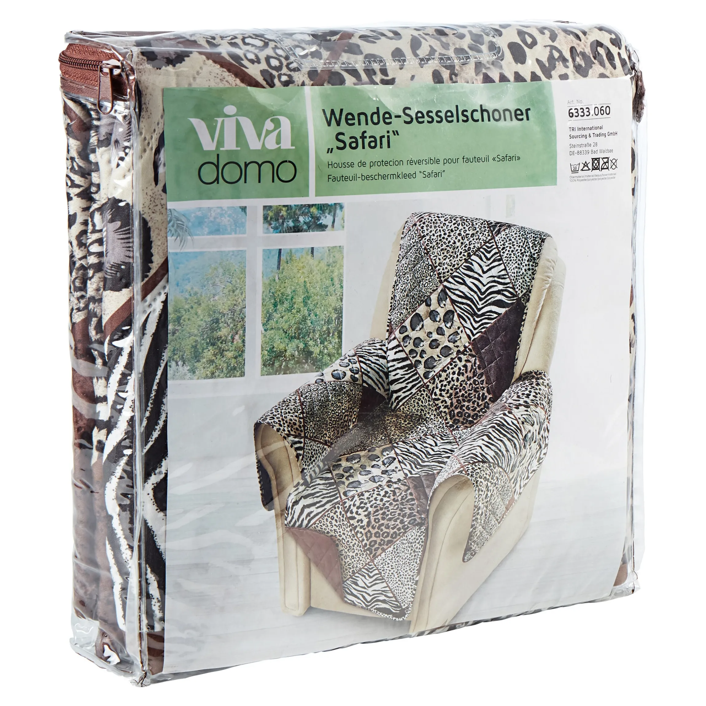 Wende-Sesselschoner Safari