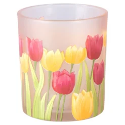 Windlicht „Tulpen“ Ø 8,8 cm