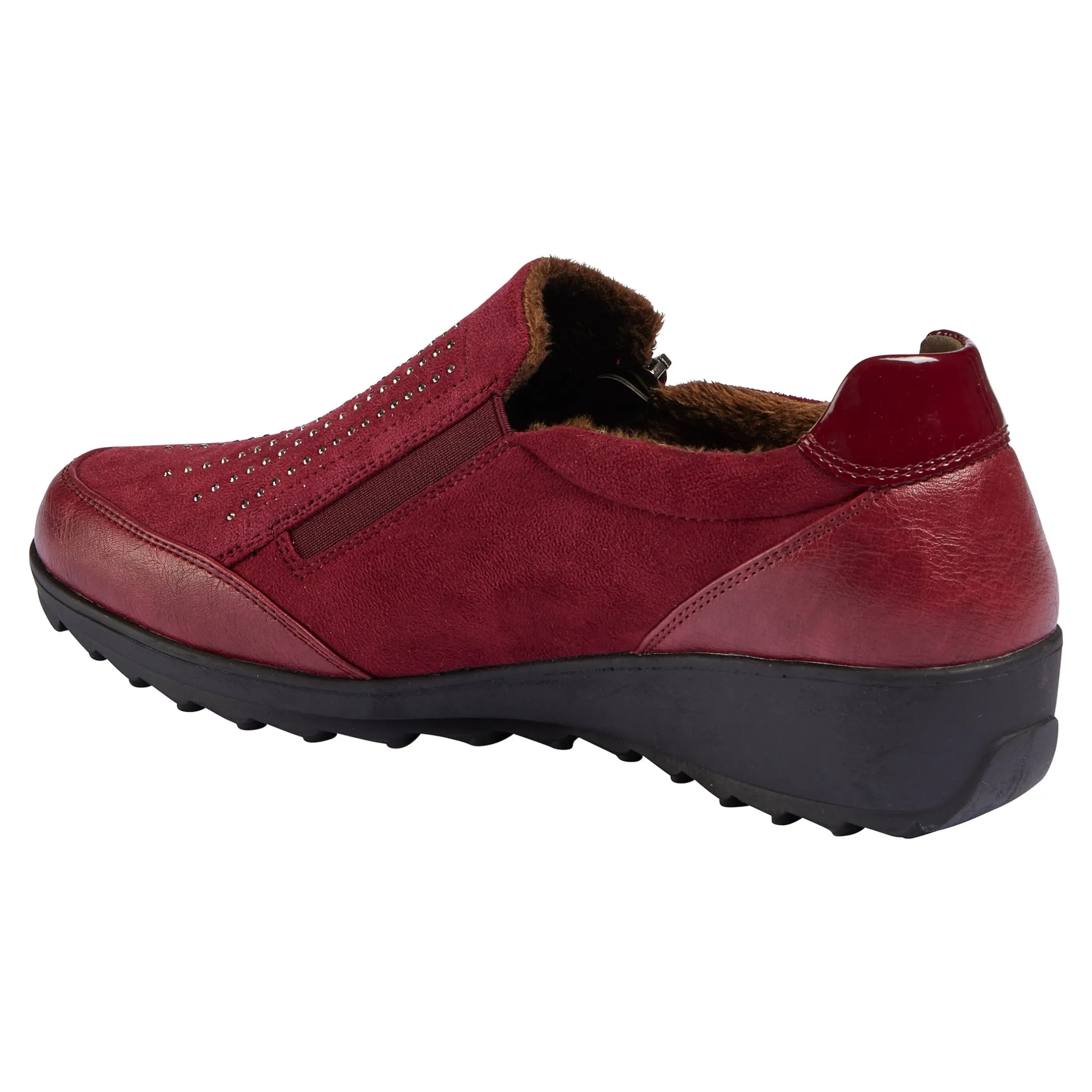 Wärmehalbschuh "Rita" bordeaux