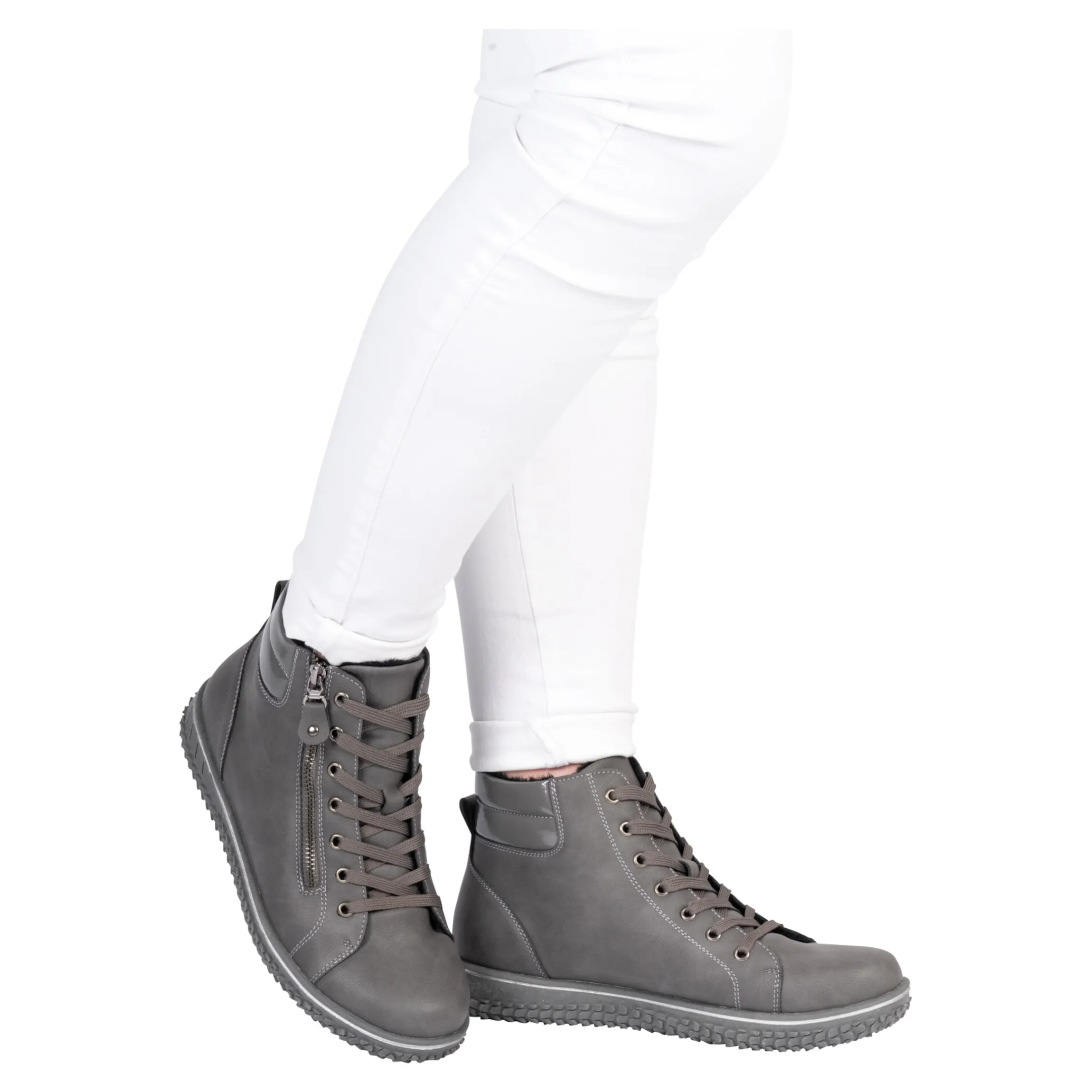 Wärme-Knöchelsneaker "Maria" grau
