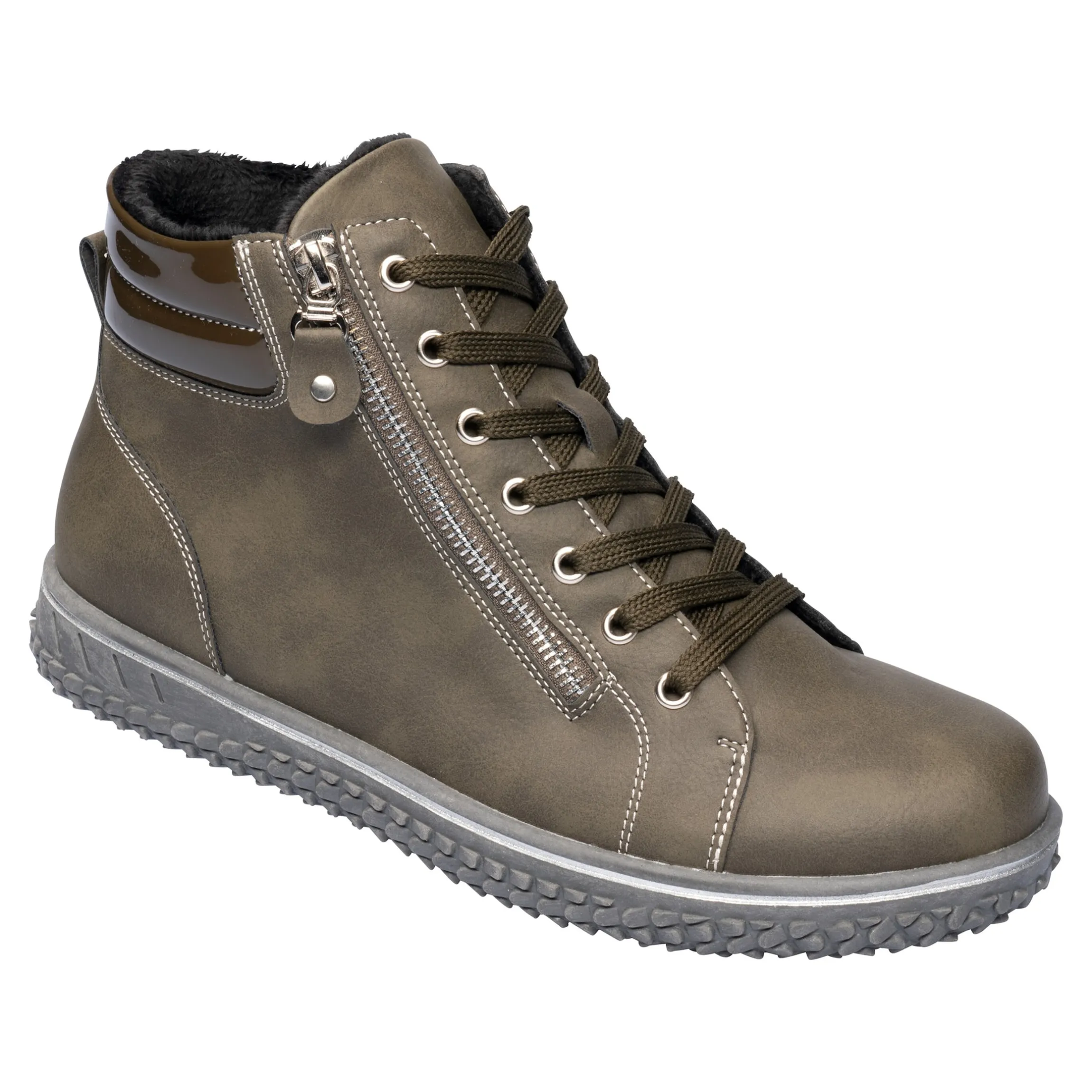 Wärme-Knöchelsneaker "Maria" khaki