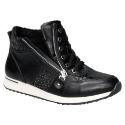 Wärme-Knöchelsneaker mit Leder 