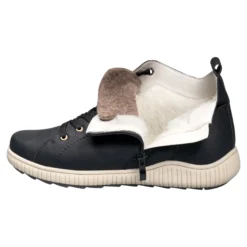 Wärme-Knöchelsneaker mit Wolle "Sabine" schwarz