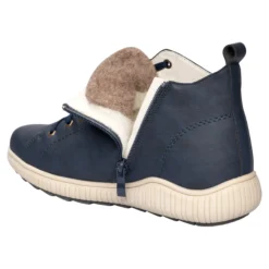 Wärme-Knöchelsneaker mit Wolle "Sabine" marine