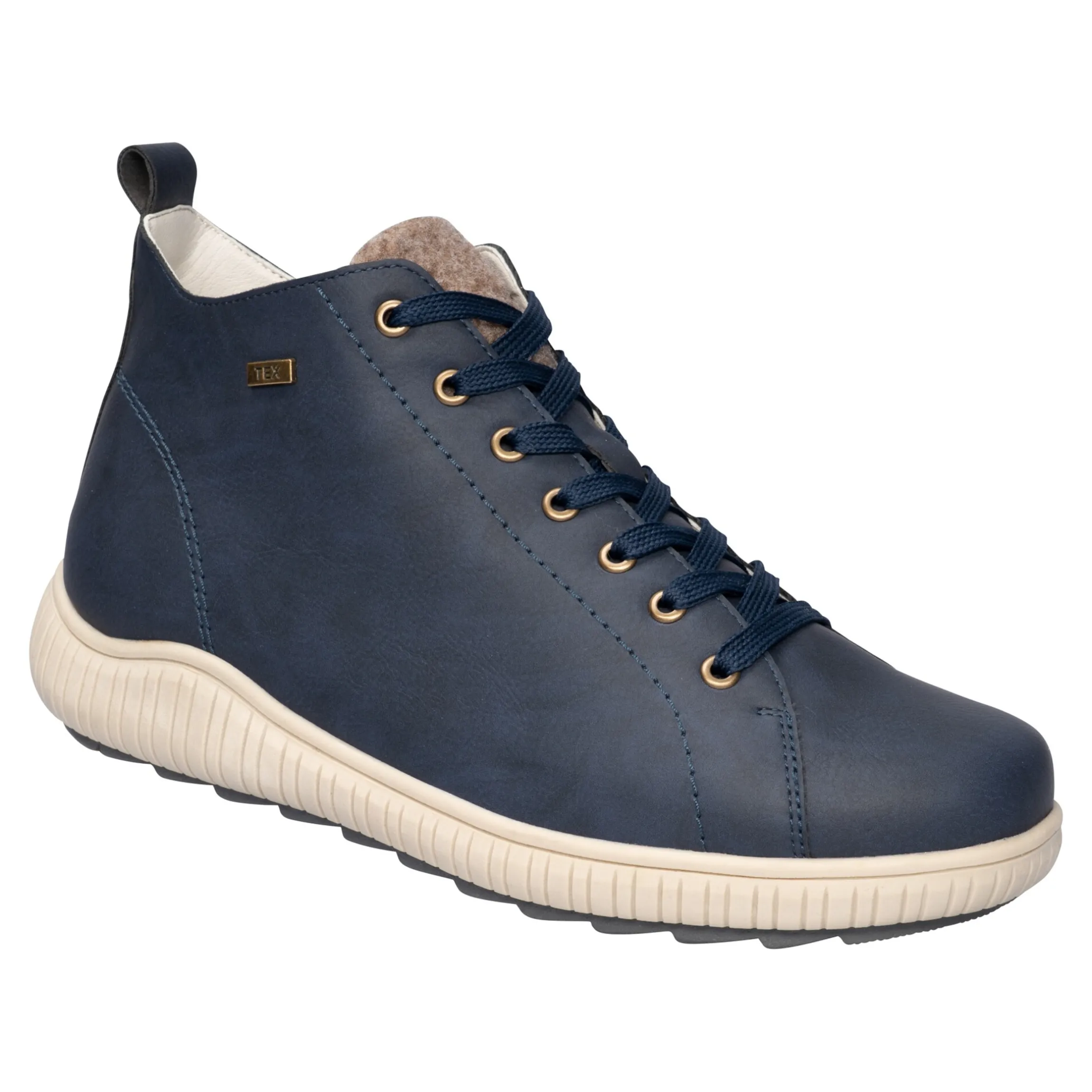 Wärme-Knöchelsneaker mit Wolle "Sabine" marine