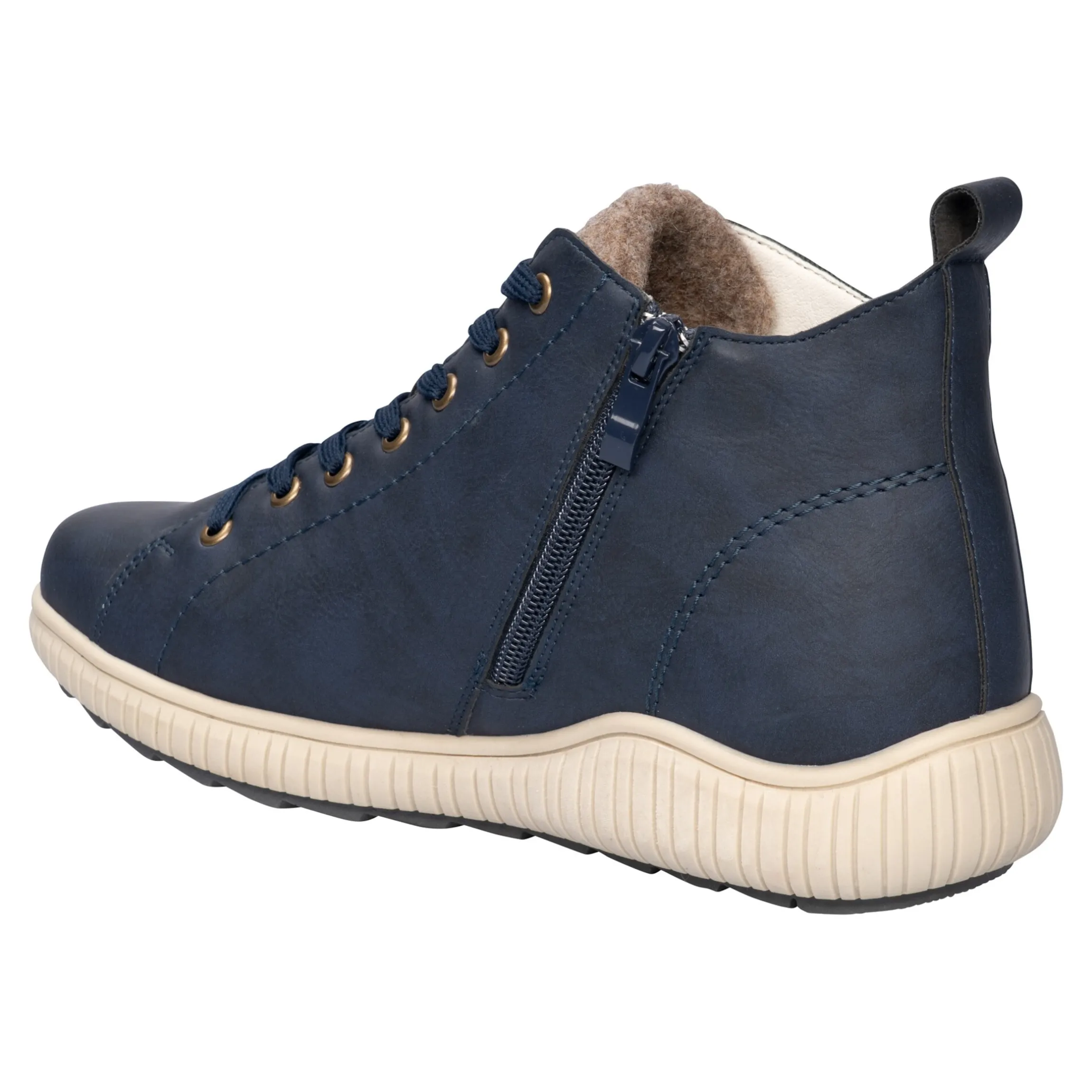 Wärme-Knöchelsneaker mit Wolle "Sabine" marine