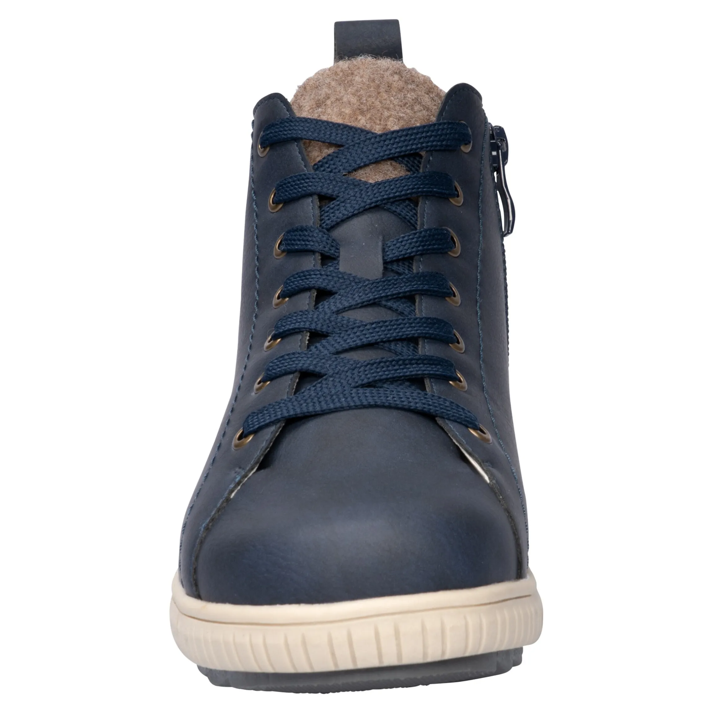 Wärme-Knöchelsneaker mit Wolle "Sabine" marine