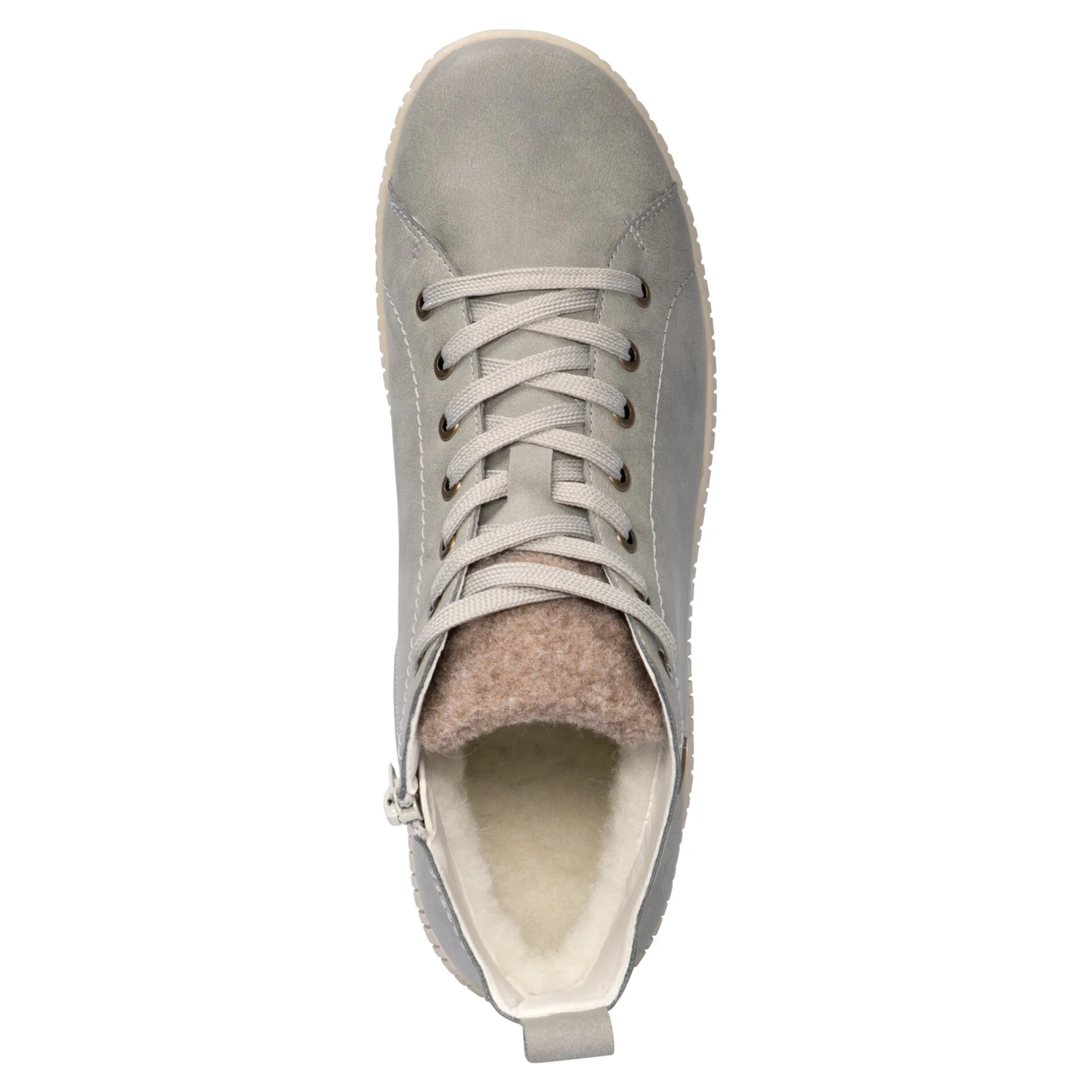 Wärme-Knöchelsneaker mit Wolle "Sabine" grau