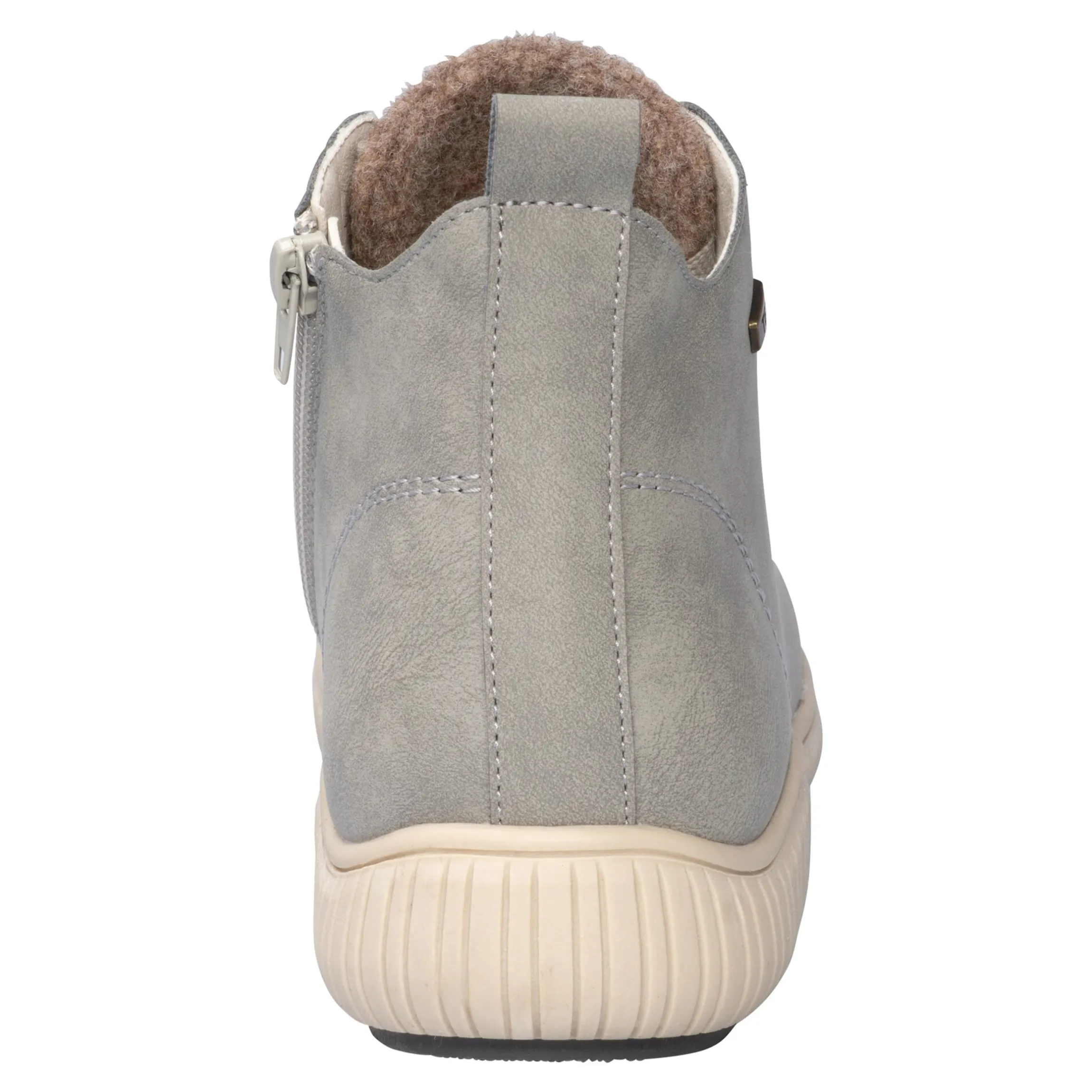 Wärme-Knöchelsneaker mit Wolle "Sabine" grau