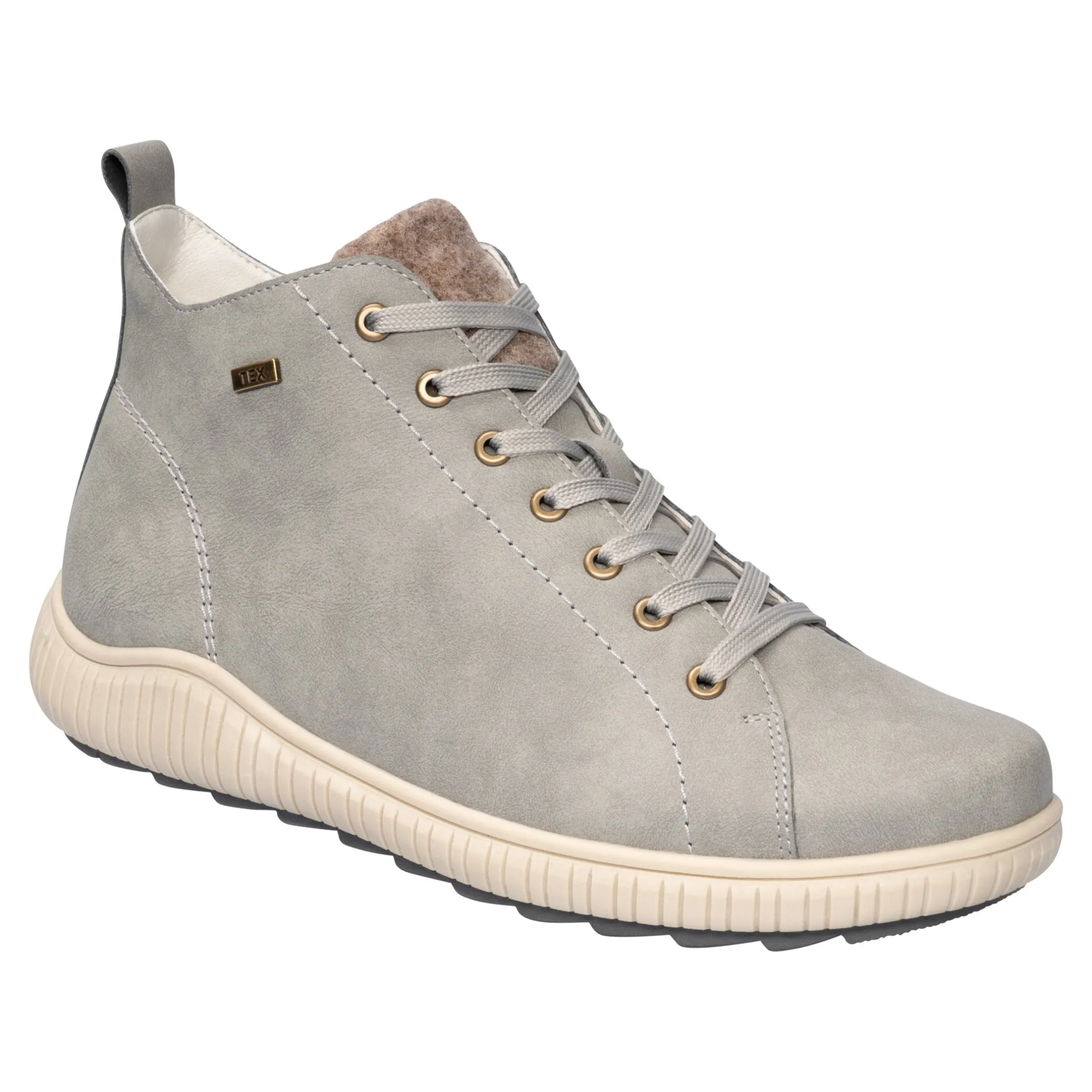 Wärme-Knöchelsneaker mit Wolle "Sabine" grau