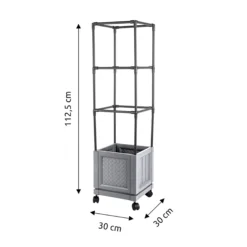 XXL-Pflanzturm mit Rollen Einfach