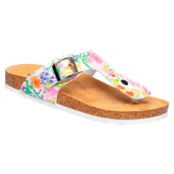 Zehen-Klettpantolette „Tropical“